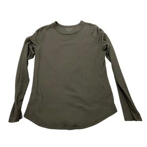 No Boundaries Ribbed Top Womens Junior‎ XL Long Sleeve Jersey T-shirt Black